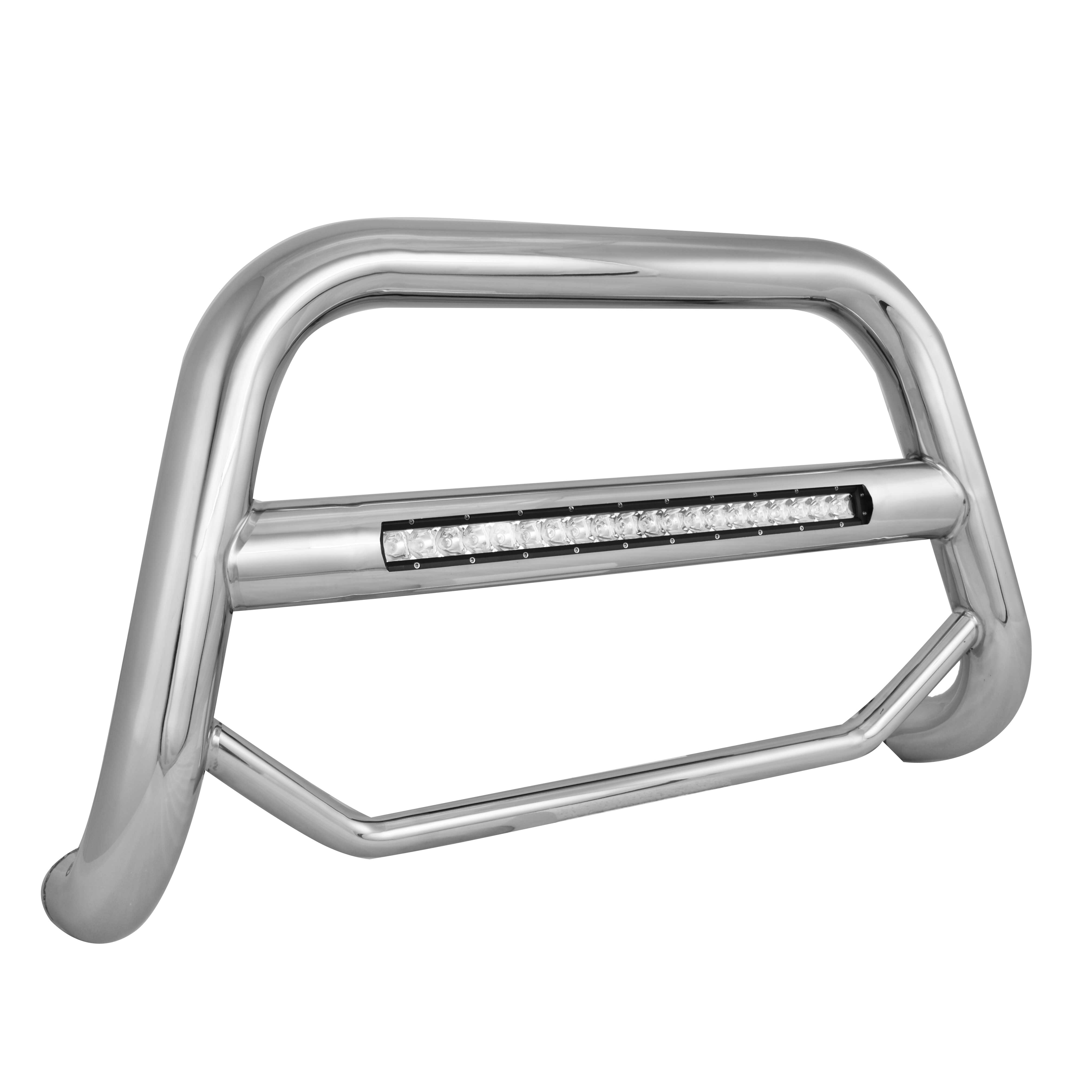 Black Horse MAX BEACON Bull Bar Stainless Fits 2004-2011 Mitsubishi Endeavor