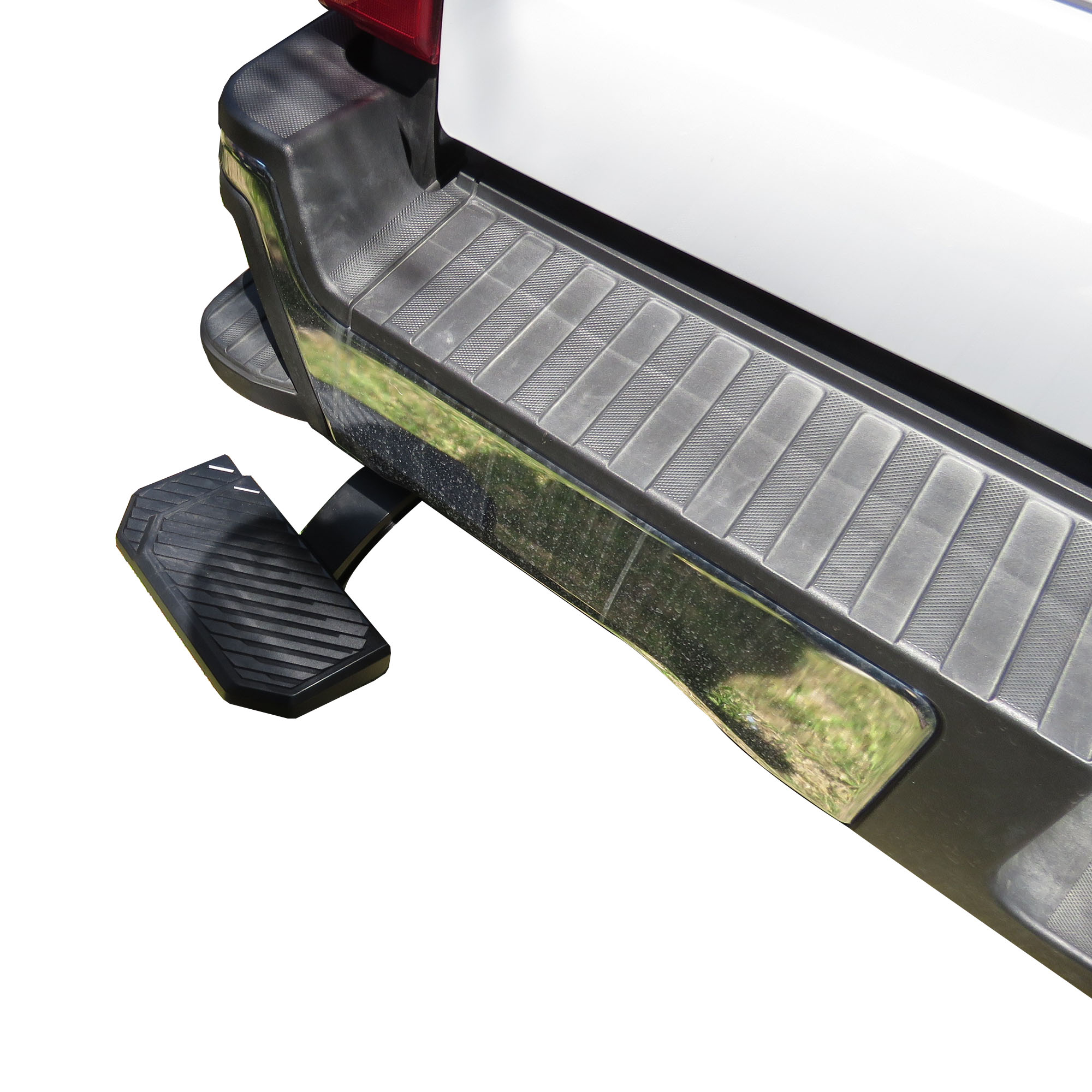 Black Horse Retractable Truck Bed Corner Step Black fit 2023-2024 Ford F-250 SD