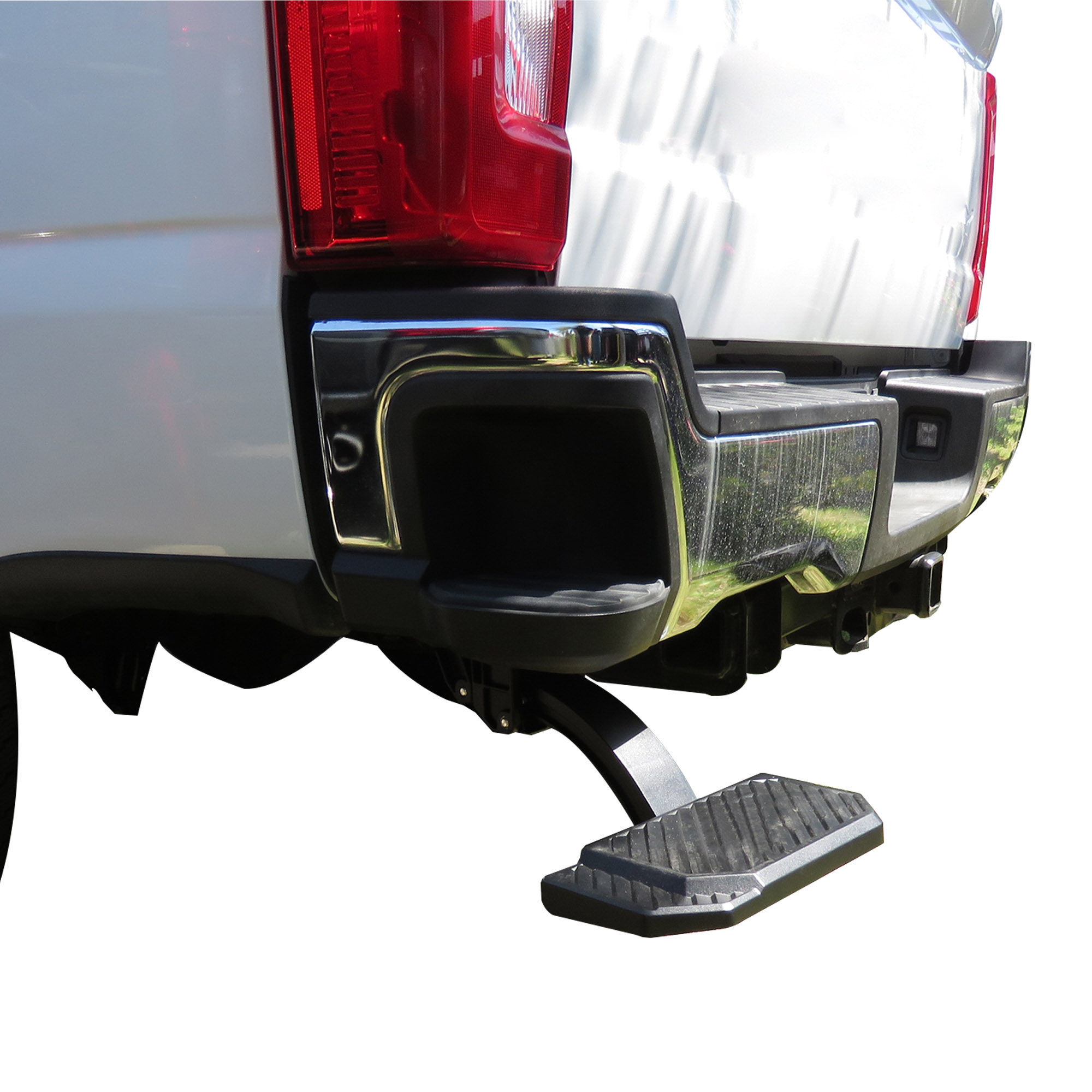 Black Horse Retractable Truck Bed Corner Step Black fit 2023-2024 Ford F-250 SD