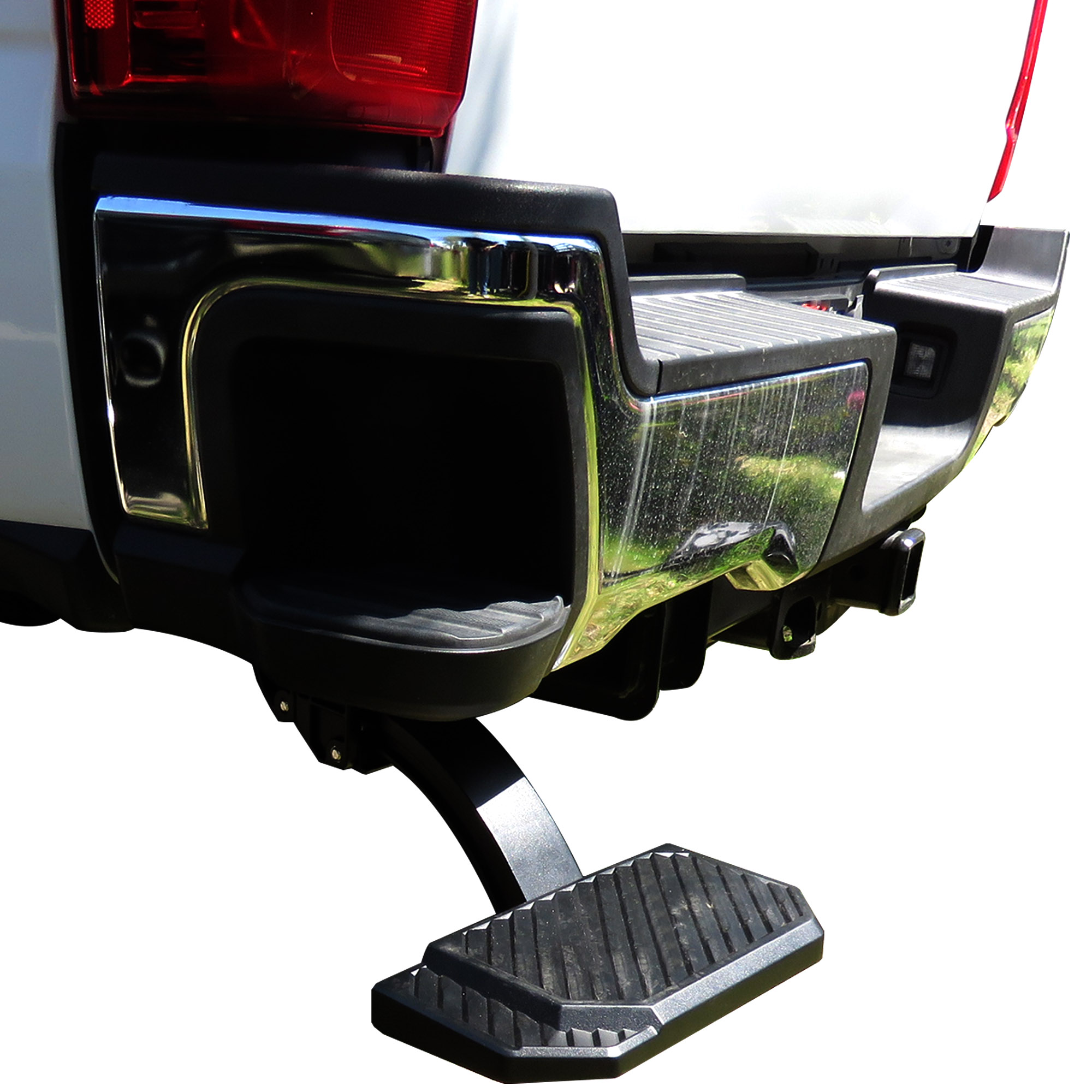 Black Horse Retractable Truck Bed Corner Step Black fit 2023-2024 Ford F-250 SD