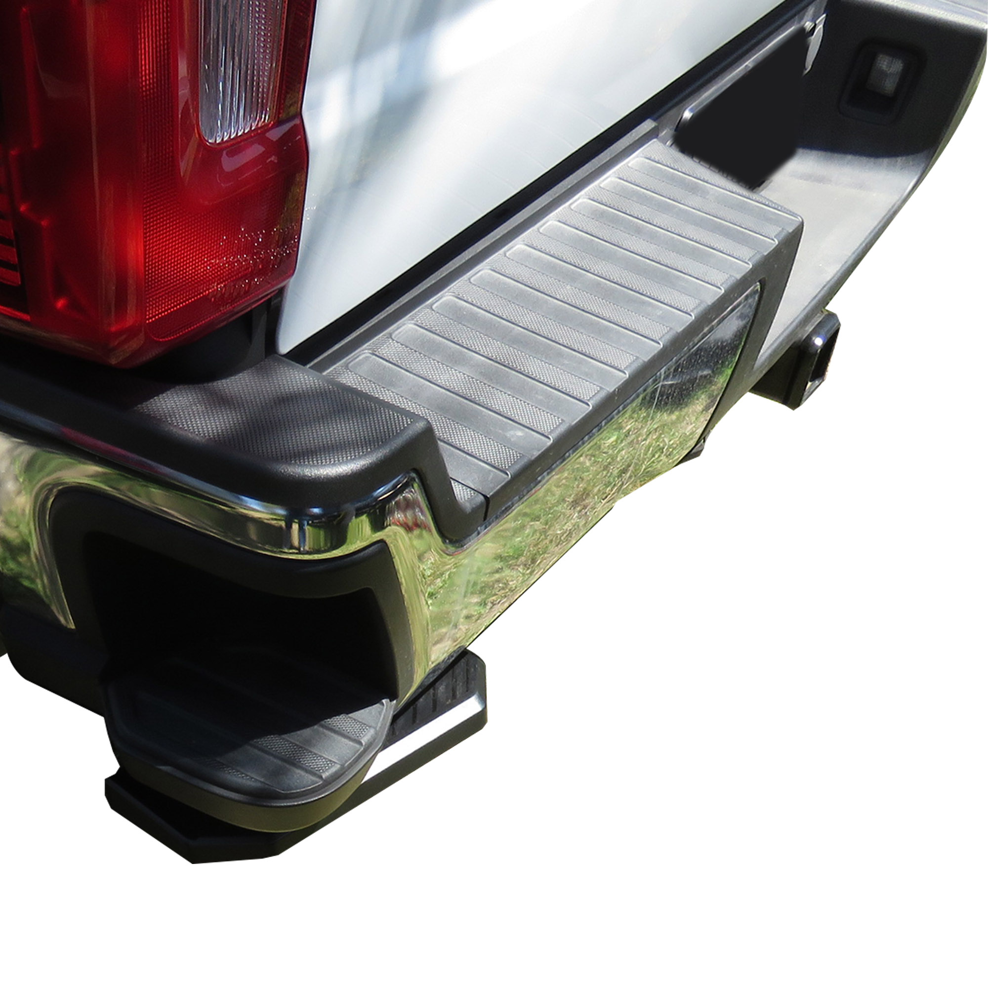 Black Horse Retractable Truck Bed Corner Step Black fit 2023-2024 Ford F-250 SD