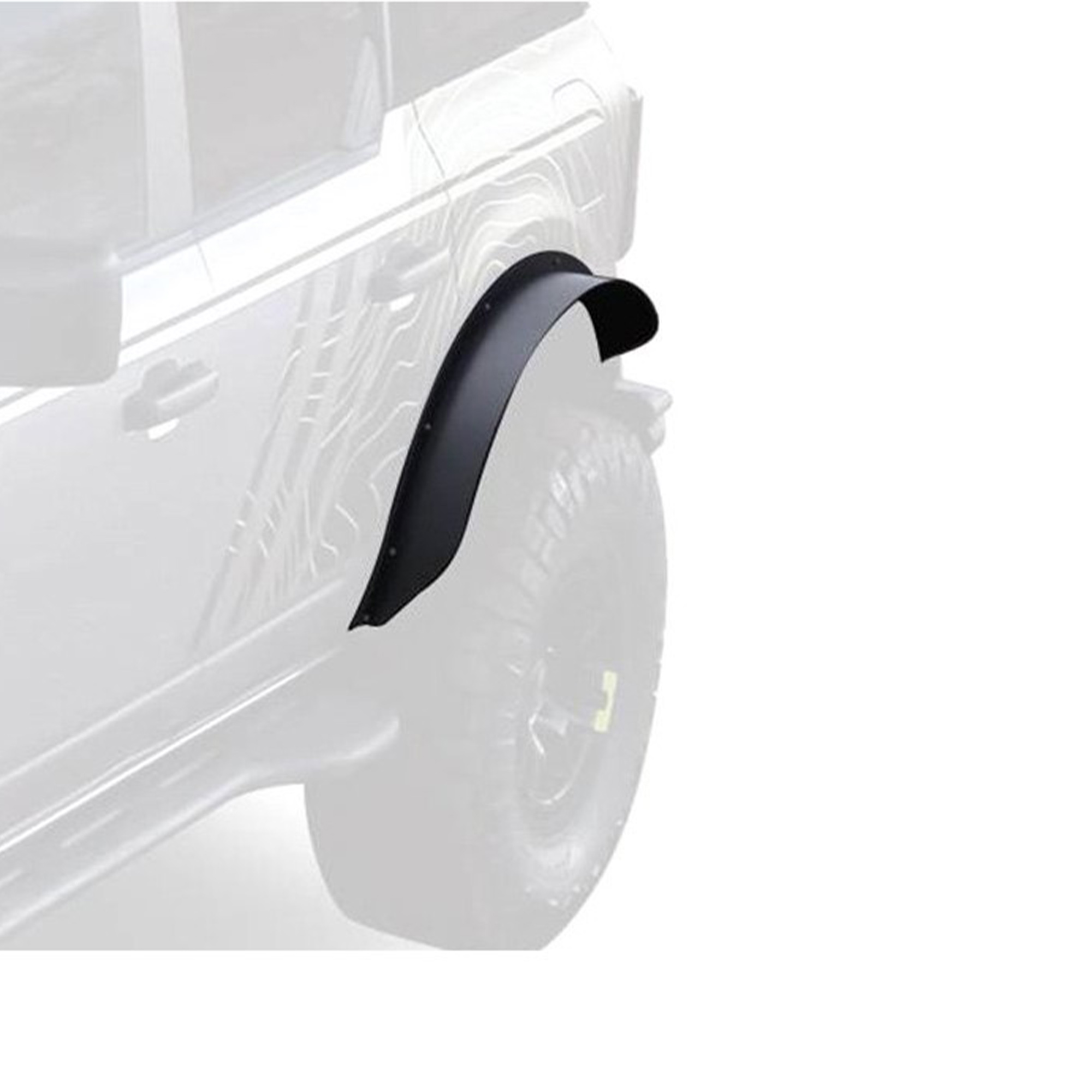 Black Horse Fender Flares Sheet Metal Plate Black Fits 2021-2024 Ford Bronco