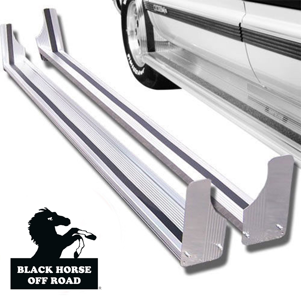 Black Horse COMMERCIAL Running Boards Aluminum Fits 1997-2022 Chevy Express 2500