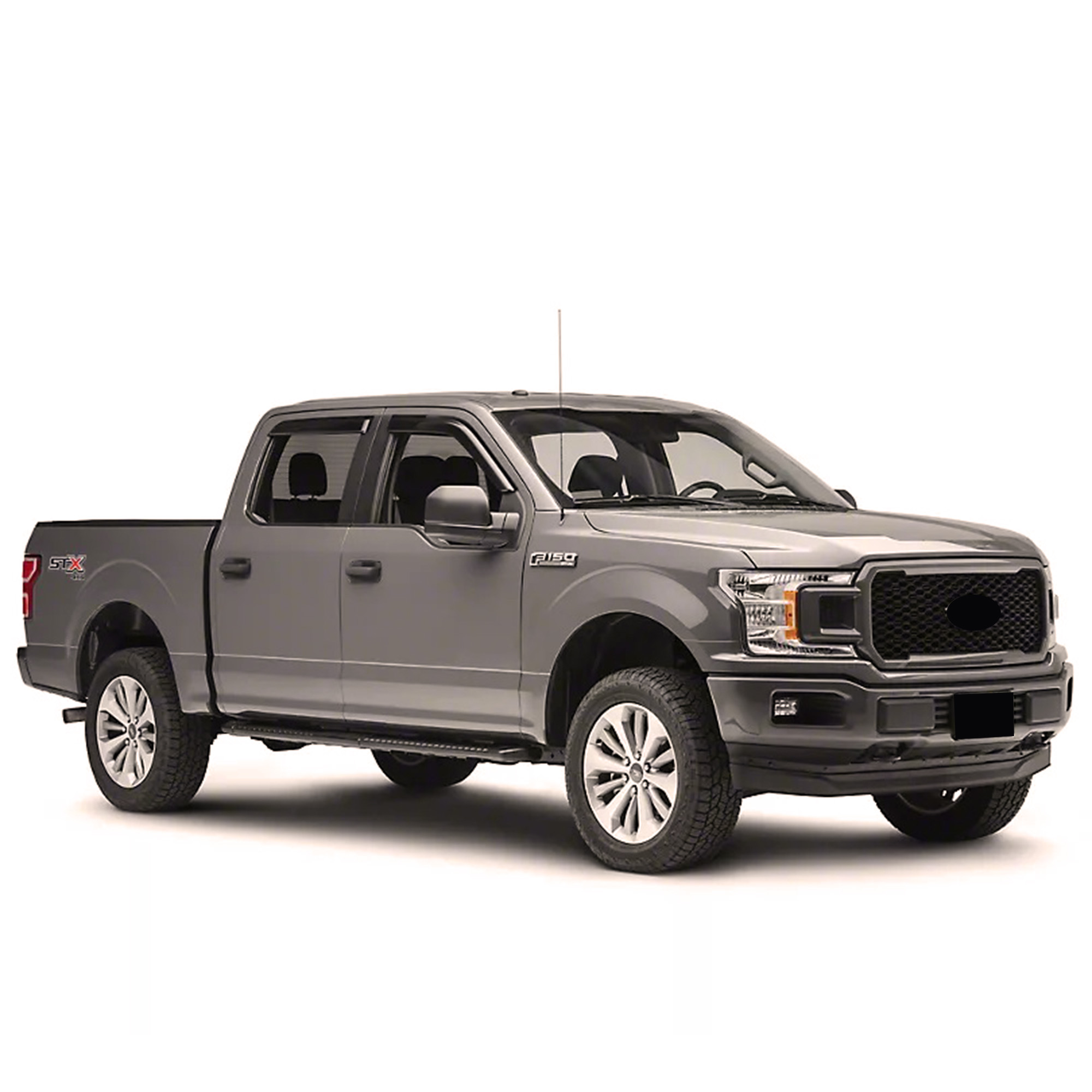 Kasei Rain Guards Window Visors Tape On Smoke Fit 2009-2014 Ford F-150 SuperCrew