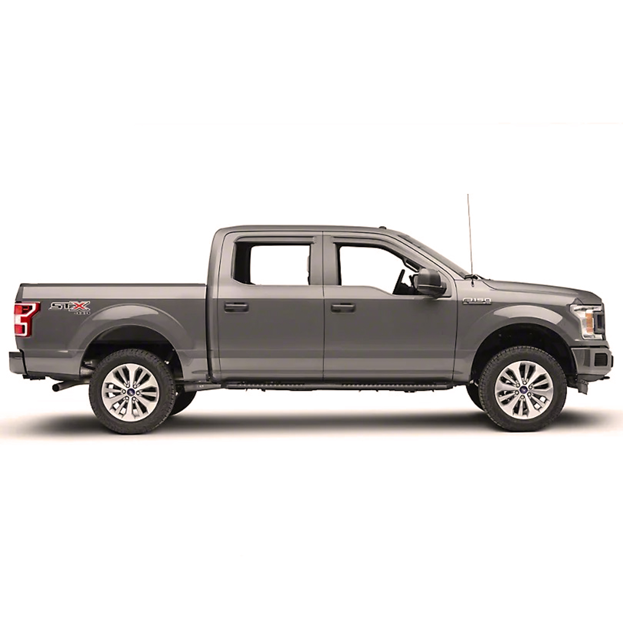 Kasei Rain Guards Window Visors Tape On Smoke Fit 2009-2014 Ford F-150 SuperCrew