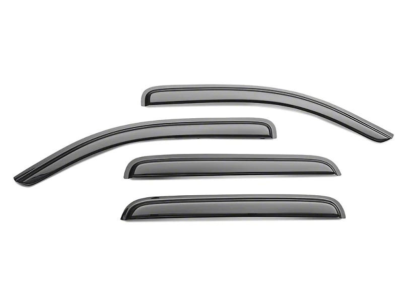 Kasei Rain Guards Window Deflectors Tape On Smoke Fits 2006-2009 Hummer H3